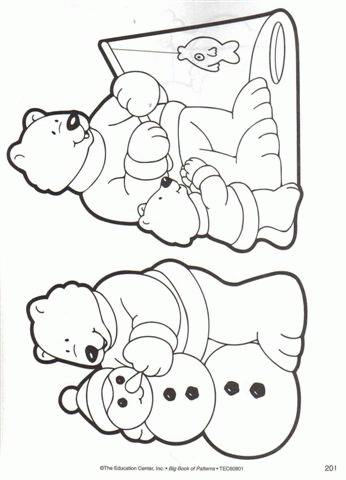 Bałwany kolorowanki